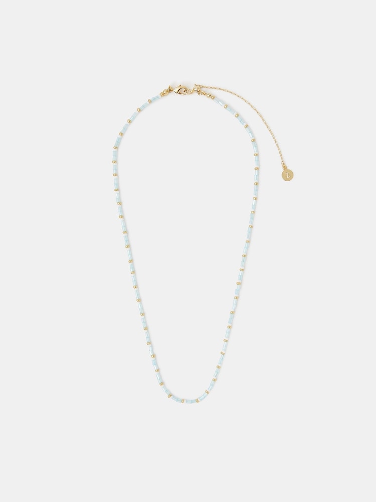 Accessorize Gold Tone 14ct Plated Bead Necklace - Image 1 of 3 Accessorize Gold Tone 14ct Plated Bead Necklace - Image 1 of 3