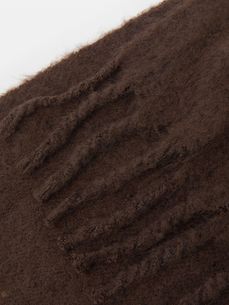 Accessorize Brown Super Soft Plain Scarf - Image 2 of 2