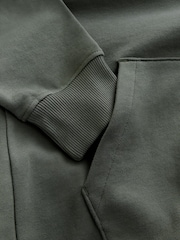 Black/Khaki Green Cotton Rich Lightweight Jersey Hoodies 2 Pack - Image 12 of 12