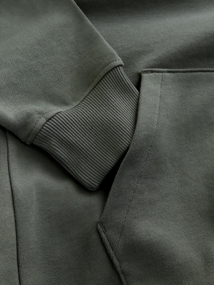 Black/Khaki Green Cotton Rich Lightweight Jersey Hoodies 2 Pack - Image 12 of 12