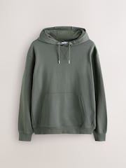 Black/Khaki Green Cotton Rich Lightweight Jersey Hoodies 2 Pack - Image 8 of 12