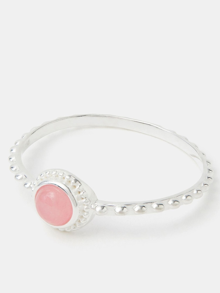 Accessorize Sterling Silver Healing Stone Ring - Imagen 1 de 2