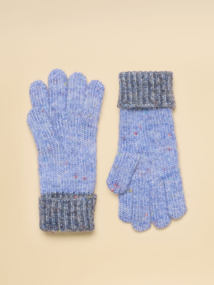 Joules Colourblock Blue Gloves - Image 2 of 3