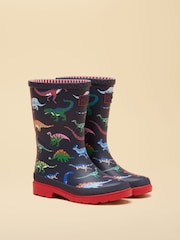 Jūras kara flotes dinozaurs - Joules Kids' Printed Welly - Attēls 1 no 6