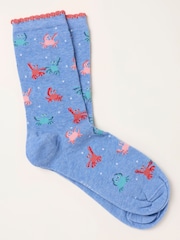 FatFace Blue Crab Socks - Image 1 of 2