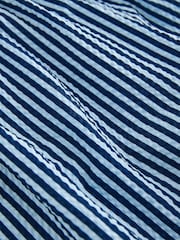 Marineblauw met print - Stripe Seersucker 5 Inch Swim Shorts - Afbeelding 3 van 4