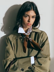 BHOEM Khaki Green Balloon Gabardine Jacket - Imaginea 1 din 6