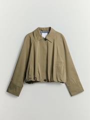 BHOEM Khaki Green Balloon Gabardine Jacket - Image 7 of 7