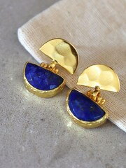 Mina Lapis Drop Stud Earrings - Image 2 of 3
