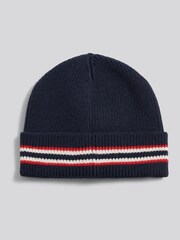 U.S. Polo Assn Blue Brand Stripe Knit Beanie - Image 2 of 3