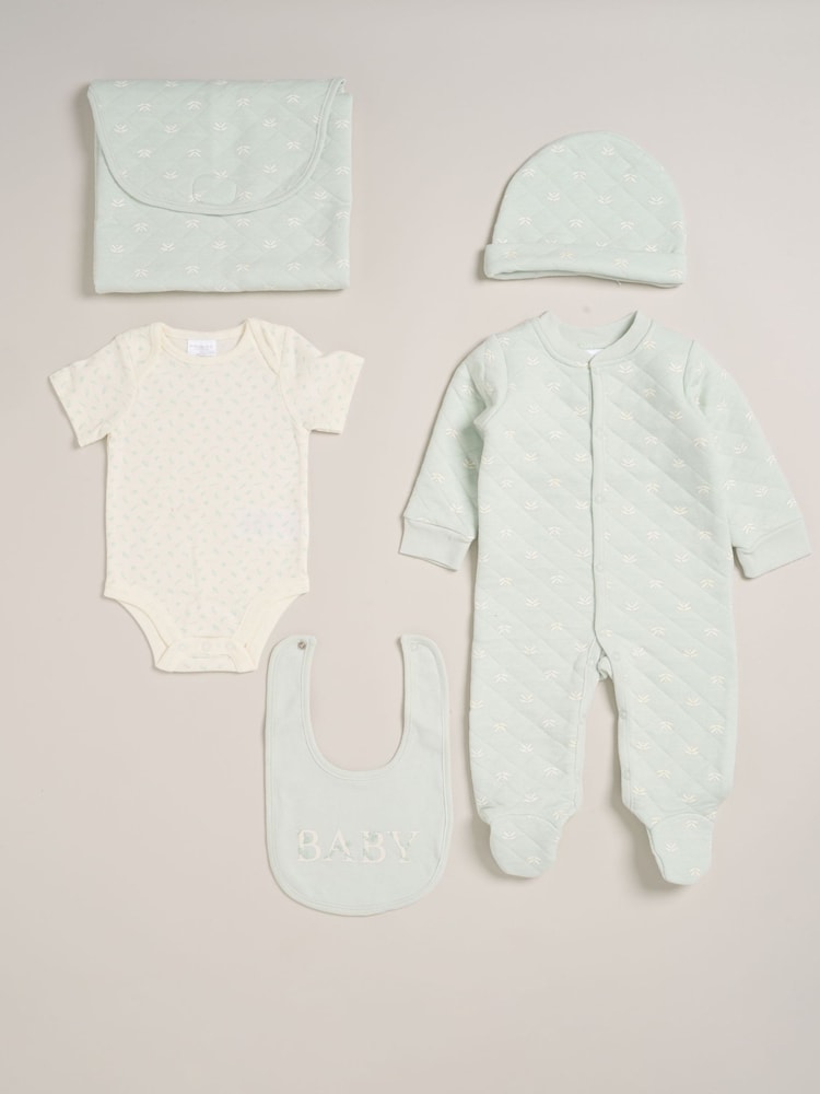 Rock-A-Bye Baby Boutique Baby Quilted All-In-One Gift Set 5 Piece - Image 1 of 6 Rock-A-Bye Baby Boutique Baby Quilted All-In-One Gift Set 5 Piece - Image 1 of 6
