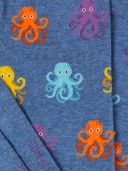 FatFace Blue Octopus Socks - Image 2 of 2