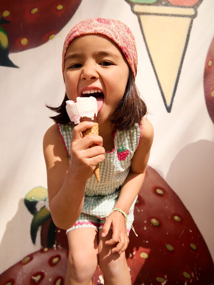 Sada topu a kraťasů JoJo Maman Bébé s nášivkou překřížením na zádech - Obrázek 8 z 8