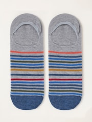 FatFace Grey Stripe Footsie Socks - Image 1 of 2