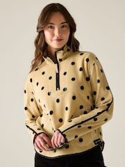 Regatta Natural Cath Kidston Printed Half Zip Fleece - Image 1 of 10