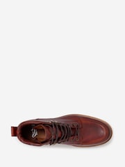 Oliver Sweeney Dip Dyed Calf Leather Moc Toe Brown Boots - Image 4 of 5
