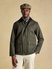 Joules Ashby Green Tweed Flat Cap - Image 5 of 8