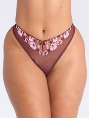 Boux Avenue Evelyn Floral Embroidered Thong - Image 1 of 1