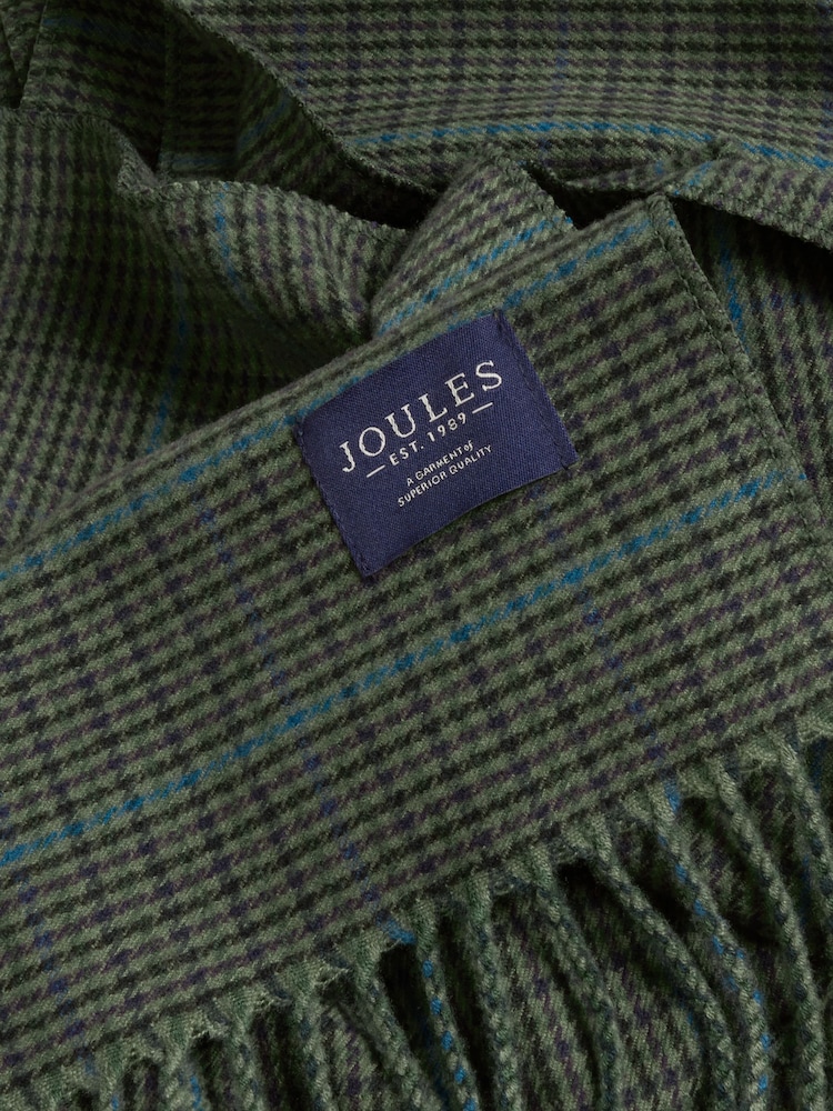 Blue & Green Gingham - وشاح Langtree من Joules - Image 6 of 6