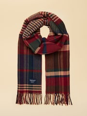 Joules Langtree Burgundy Hotch Potch Scarf - Image 1 of 8