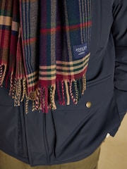 Joules Langtree Burgundy Hotch Potch Scarf - Image 5 of 8