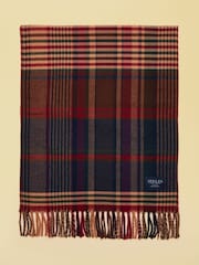 Joules Langtree Burgundy Hotch Potch Scarf - Image 6 of 8