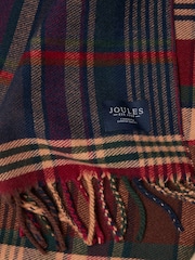 Joules Langtree Burgundy Hotch Potch Scarf - Image 7 of 8