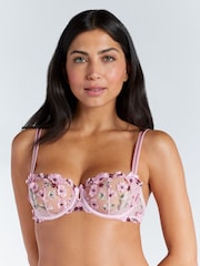 Boux Avenue Evelyn Floral Embroidered Balconette Bra - Image 1 of 2