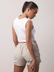 Gym King White Ruched Jersey Tank - Image 6 of 9