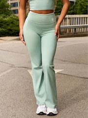 Gym King Green 365 Regular Flared Trousers - Image 9 of 12