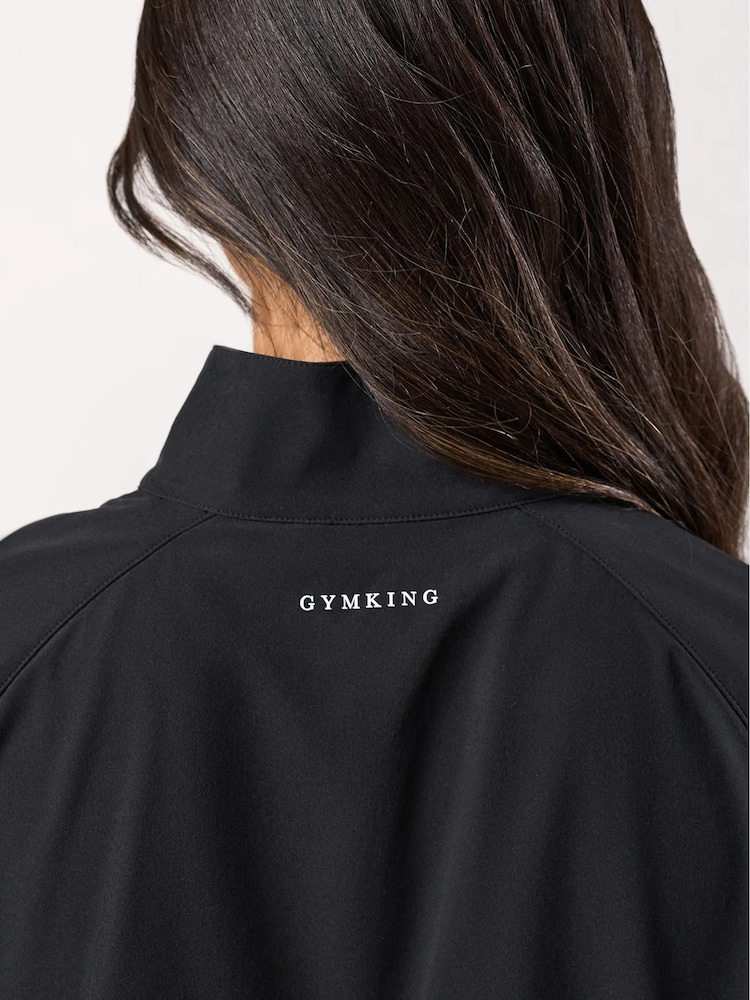 Gym King Black Woven Windbreaker - Image 10 of 10 Gym King Black Woven Windbreaker - Image 10 of 10