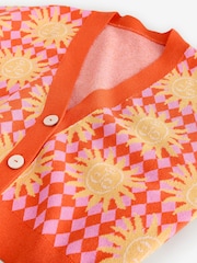 Eleanor Bowmer Pink/Yellow Sun Knitted Cardigan - Image 3 of 3