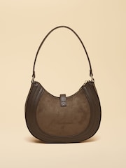 Joules Chocolate Brown Crossbody Saddle Bag - Image 6 of 8