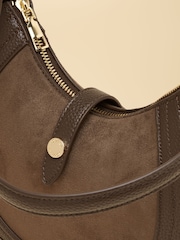 Joules Chocolate Brown Crossbody Saddle Bag - Image 7 of 8
