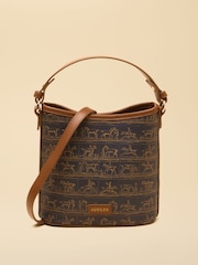 Joules Navy Horse Bucket Bag - Image 1 of 7