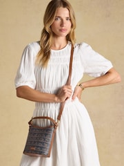 Joules Navy Horse Bucket Bag - Image 2 of 7