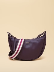 Joules Jade Purple Half Moon Adjustable Cross-Body Bag - Image 4 of 8