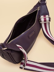 Joules Jade Purple Half Moon Adjustable Cross-Body Bag - Image 8 of 8