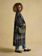 Joules Khaki Green Crossbody Saddle Bag - Image 2 of 9