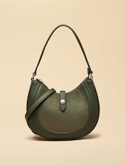 Joules Khaki Green Crossbody Saddle Bag - Image 4 of 9