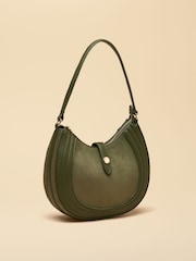 Joules Khaki Green Crossbody Saddle Bag - Image 5 of 9
