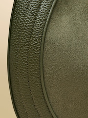 Joules Khaki Green Crossbody Saddle Bag - Image 9 of 9