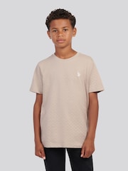 U.S. Polo Assn Natural Boys Check Texture T-Shirt - Image 1 of 7