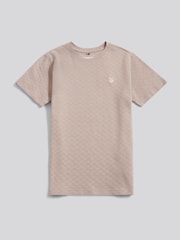 U.S. Polo Assn Natural Boys Check Texture T-Shirt - Image 5 of 7