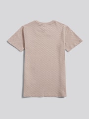 U.S. Polo Assn Natural Boys Check Texture T-Shirt - Image 6 of 7