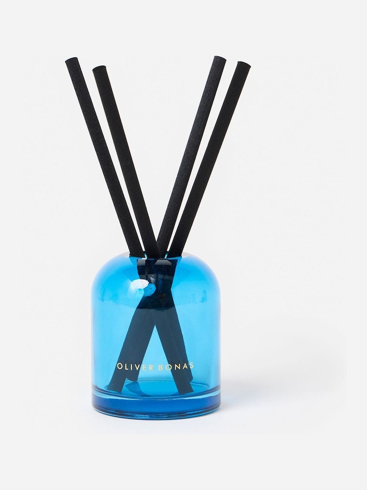 Oliver Bonas Blue Raya Honeyed Fig & Cashmere Reed Diffuser - Image 1 of 5