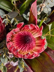 Pink/White Protea and Lisianthus Fresh Flower Bouquet - Image 2 of 4