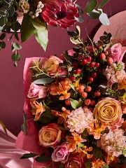 Pink/White Protea and Lisianthus Fresh Flower Bouquet - Image 4 of 4