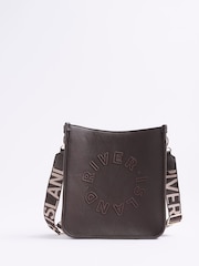 River Island Brown Medium Logo Messenger Cross-Body Bag - Image 2 of 6