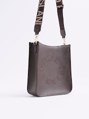 River Island Brown Medium Logo Messenger Cross-Body Bag - Image 3 of 6